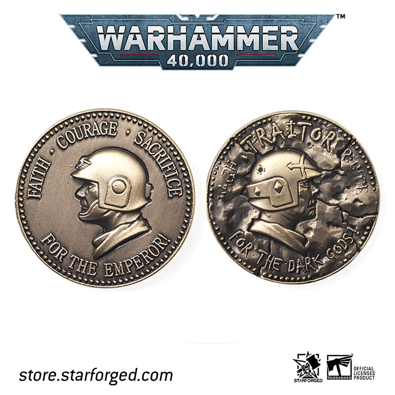 Starforged Cadian Shock Troops Decision Coin Astra Militarum Commemorative Coin Other Warhammer 40K